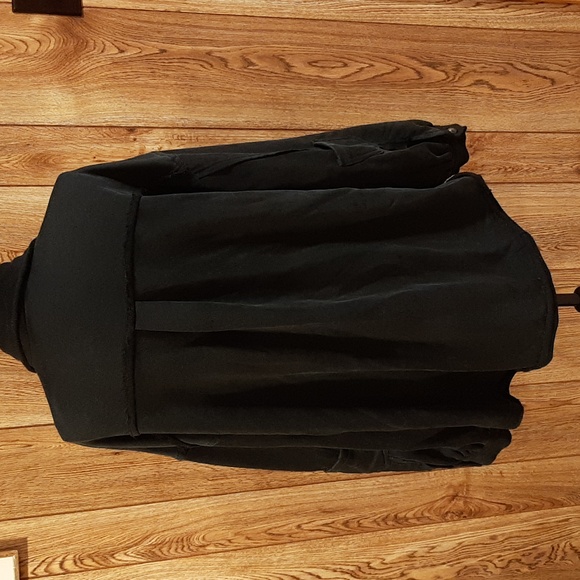 🐈‍⬛POL Black Mineral-Washed French Terry Shacket (Large)🐈‍⬛ - Picture 4 of 7